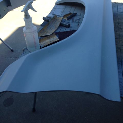1978 Ford Bronco - Driver side front fender in primer march 7 2015