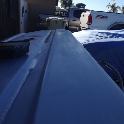1978 Ford Bronco - Top of tailgate in primer and sanded march 7th 2015