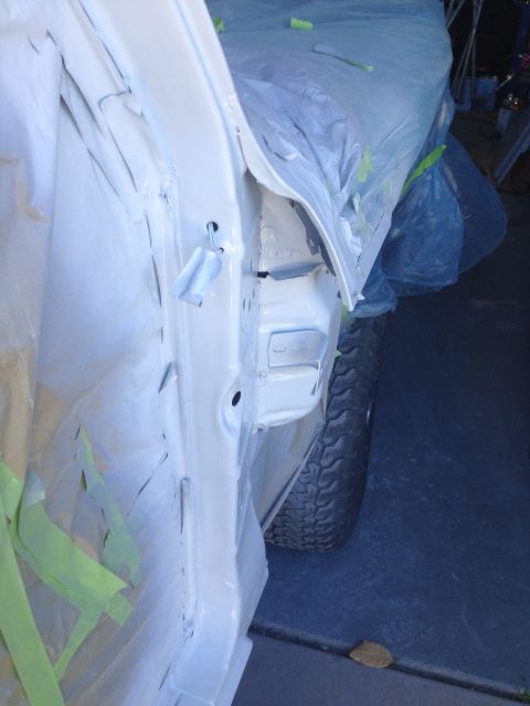 1978 Ford Bronco - Passenger side door jamb painted March 15 2015