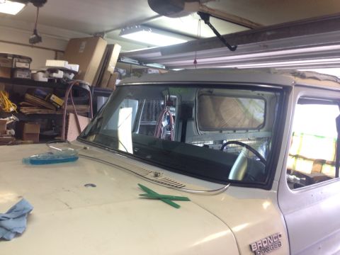 1978 Ford Bronco - Windshield installed March 19 2015