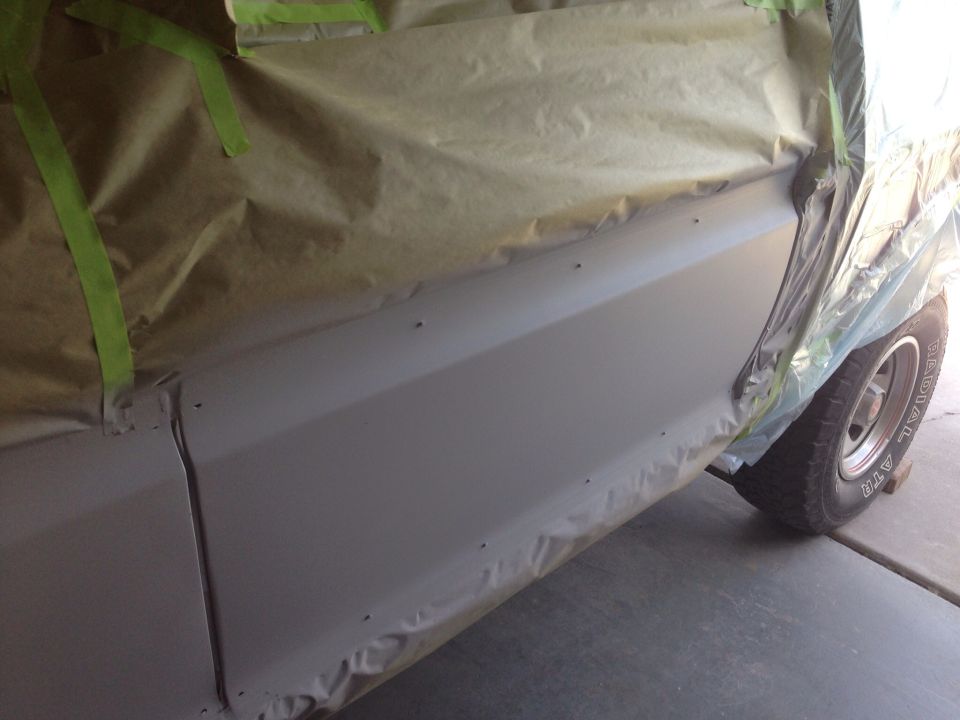 Masked and ready to paint April 7 2015