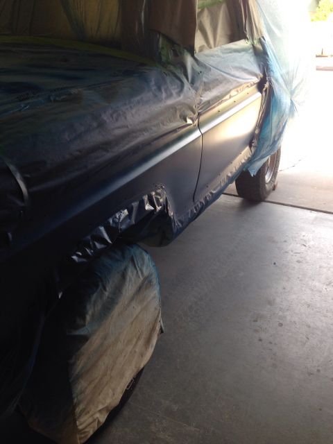 1978 Ford Bronco - Tailgate sealed and ready for paint April 7 2015