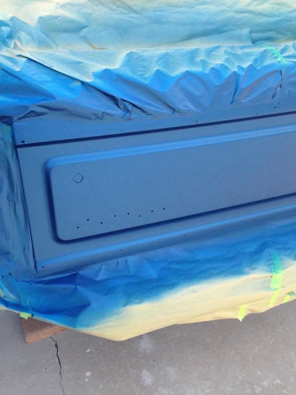 Tailgate basecoat on April 7 2015