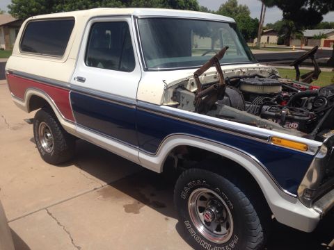 1978 Ford Bronco - Doors, front fenders, and tailgate is done May 29 2015