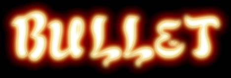 1986 Ford LTD Crown Victoria - The word BULLET is displayed in a stylized, illuminated font.