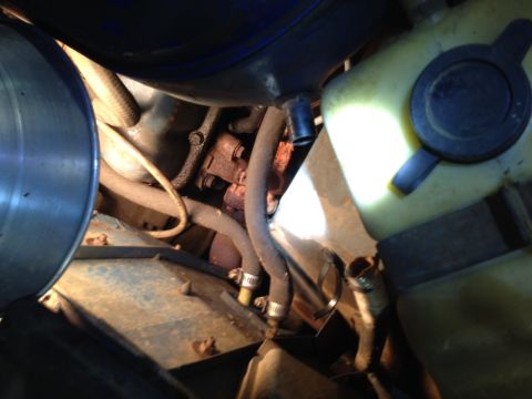 1973 Ford Bronco - Picture of Breather with Tit to connect the cardboard lined hose (pictured bottom left) which IS connected to the Charcoal Canister). DOES…