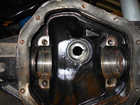 1992 Ford Bronco - Differential housing with bearing races installed, ready for assembly.