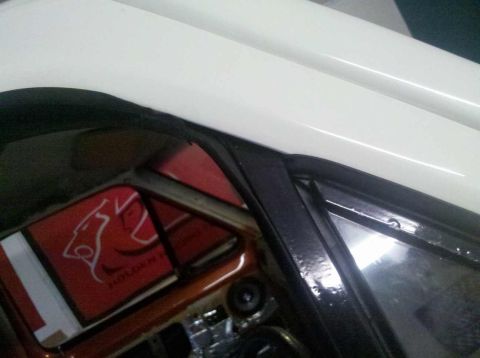 1982 Ford Bronco - A custom sunshade with a Holden logo is visible inside the vehicle's interior.