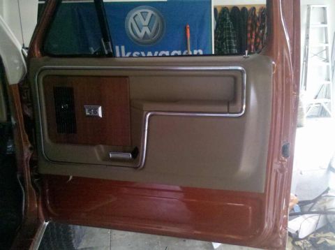1982 Ford Bronco - Interior door panel detail, likely from a 1980s era truck or SUV.