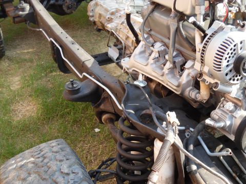 1993 Ford Bronco - I wirewheeled & galvanized the vapor tubes, but I haven't found their clips or the frame ground bolt yet. The starter is a fresh MotorCraft…