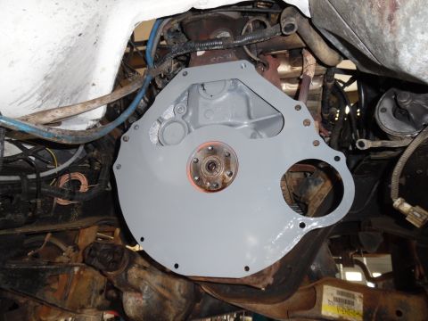 1983 Ford Bronco - While it was apart & waiting for the machinist to resurface the flywheel, I cleaned up inside the bellhousing, and did some painting. [url=…