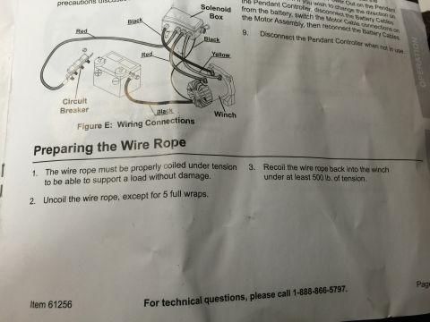 1993 Ford Bronco - This image shows a page from a manual detailing wiring connections and instructions for preparing a wire rope. The diagram illustrates a so…
