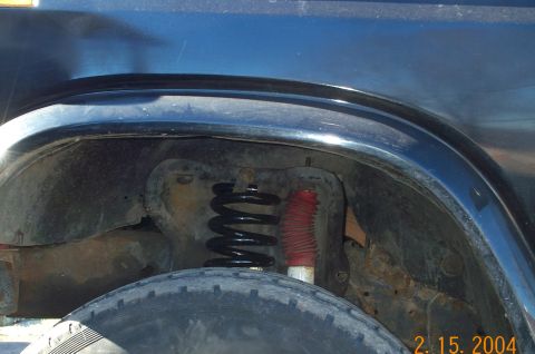 1986 Ford Bronco - Driver's 6" Superlift coil and new quad shock tower :)