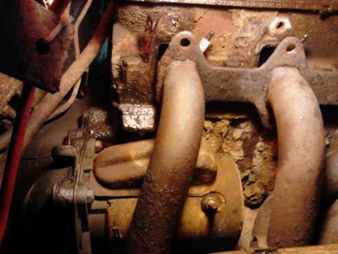 1973 Ford F-250 - A complex network of wires and conduits within a vehicle's electrical system.