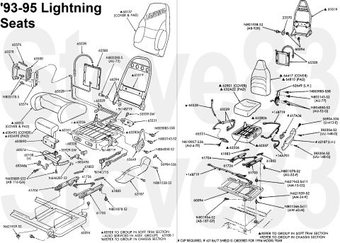 1983 Ford Bronco - '93-95 Lightning 40/20/40 Seats (similar '94-96/7 40/20/40 w/o Lightning upholstery or side bolsters) IF THE IMAGE IS TOO SMALL, click it.…