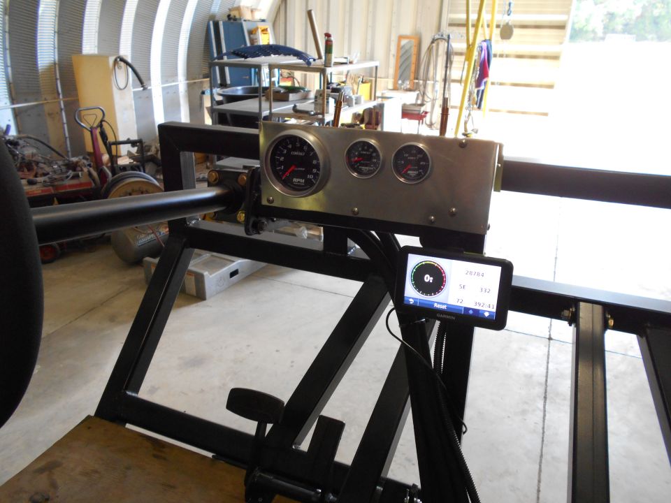 Custom dashboard with gauges and GPS unit