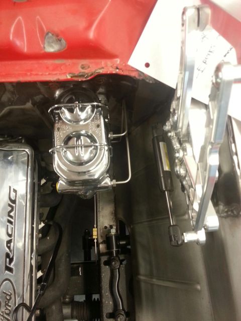 1964 Ford Fairlane - Custom brake system components and a Ford Racing valve cover are visible in this engine bay detail shot.
