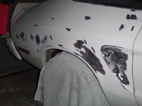 1978 Ford Mustang II - Isn't bodywork fun?
