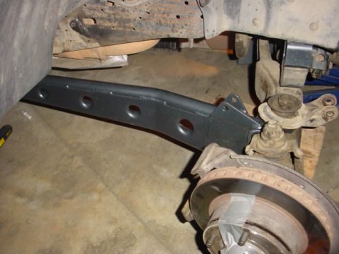 1988 Ford Bronco - Beefy Dick Cepek radius arm attached