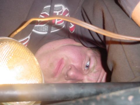 1988 Ford Bronco - Erik tightning a bolt