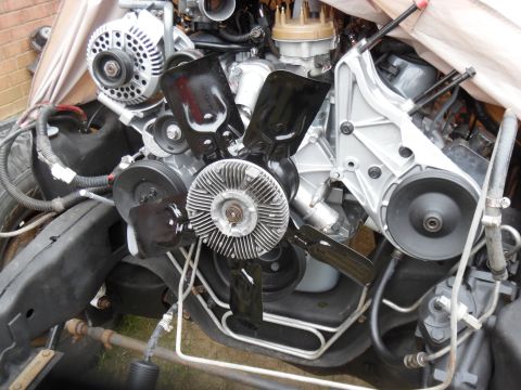 1993 Ford Bronco - Yesterday, I cleaned & painted the fan ( Motorcraft YA183 ). The clutch was stuck, but I broke it free manually, and it seems to be working…