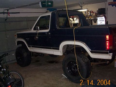 1986 Ford Bronco - big and sexy.