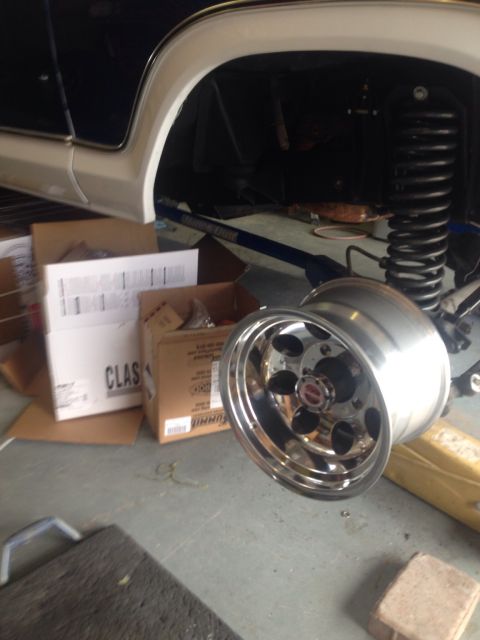 1978 Ford Bronco - Making sure the Mickey Thompson Classic fit before I take them to discount to mount the tires