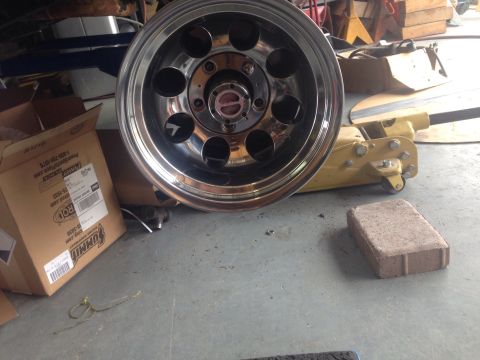 1978 Ford Bronco - Making sure the Mickey Thompson Classic fit before I take them to discount to mount the tires