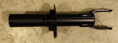 1993 Ford Thunderbird - A black metal automotive part is shown against a textured background. The part features a cylindrical section and a bifurcated end.