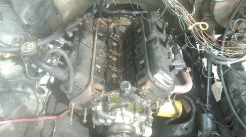 1990 Ford F-250 - Pulled the intake manifold to swap it to the earlier GT40 intake. the 98 Intake uses external EGR with a tube running to the exhaust and us…