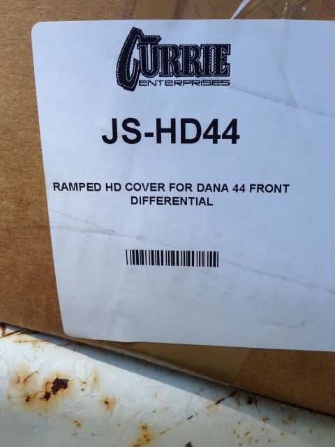 1979 Ford Bronco - Label for Currie Enterprises JS-HD44 Ramped HD Cover for Dana 44 Front Differential.