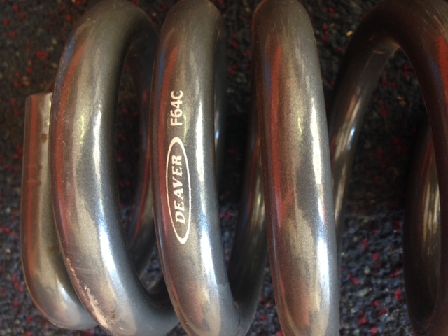 Coil spring with DEAVER F64C text