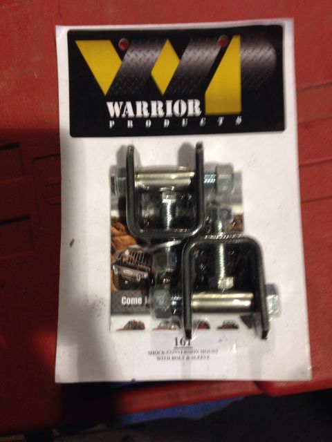 1979 Ford Bronco - Warrior Products shock conversion mounts, part number 161, are shown with hardware.