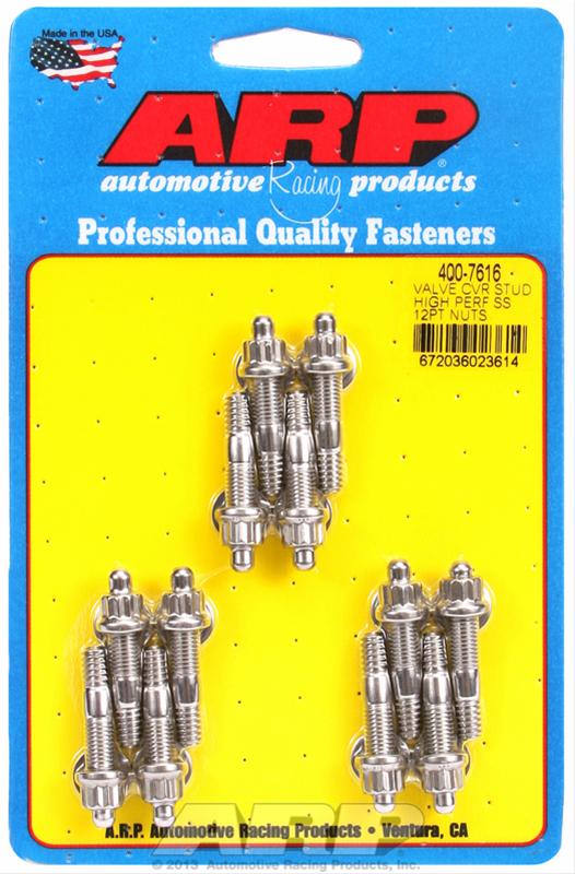 ARP valve cover stud kit and nuts packaging