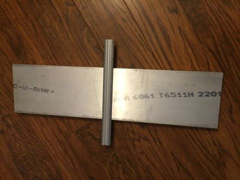 1981 Ford LTD - One block of 1" x 6" 6061 aluminum. Raw material. There's an adapter in there somewhere.