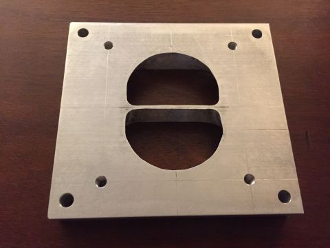 1981 Ford LTD - Die grinder with carbide bit got the ports roughed in pretty well. Need to do finishing work on the outer profile and sand the ports smooth…