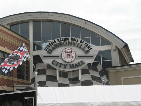1972 Ford Ranchero - The Georgia Racing Hall of Fame building in Dawsonville, Georgia, features racing-themed decor.