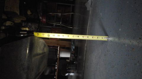 1996 Ford Bronco - It's measured from the transfer case skid plate to the floor. Sorry for the sideways picture.