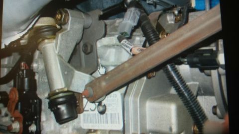 1979 Ford Bronco - Engine components are visible in this close-up view, showing various mechanical and electrical connections.