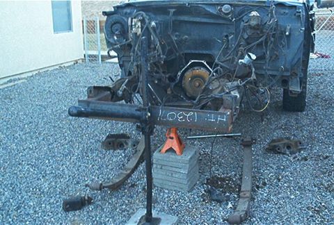 1986 Ford Bronco - I purchased a 40" of 5x5 angle iron. the frame rails on the truck are 40" from outer to outer frame rail.