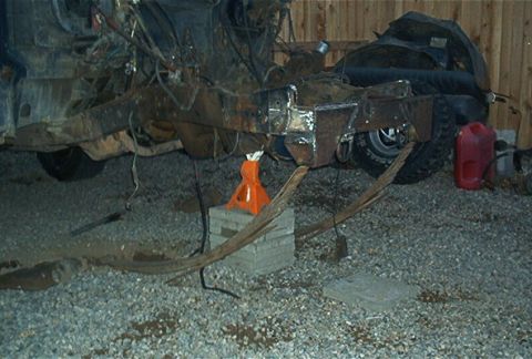 1986 Ford Bronco - Welded to the frame, Gussetted for lateral support, D rings for winch/chain anchors