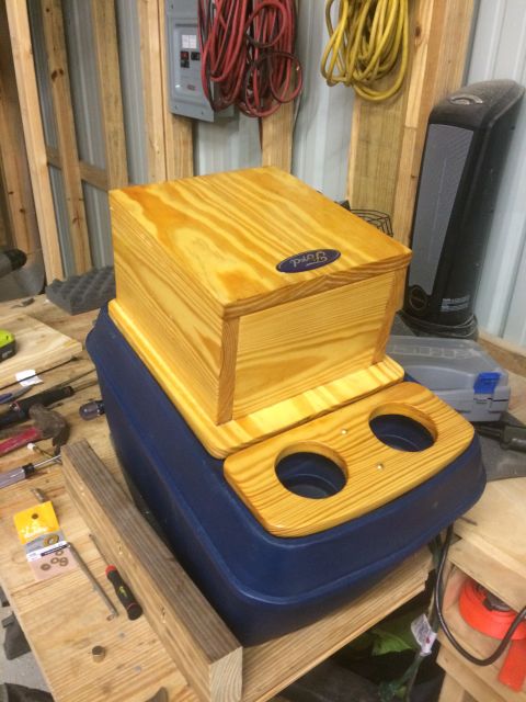 1978 Ford Bronco - All assembled and stained. I liked the light color and stained it with the lightest stain I could find. Multiple coats of polyurethane. Lig…