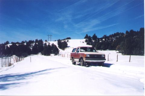 1990 Ford Bronco - My Bronco parked on C.R. 211 west of Durango CO.