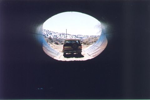 1990 Ford Bronco - A rear shot of my Bronco parked under Pinon Hills Blvd in Farminton, NM.