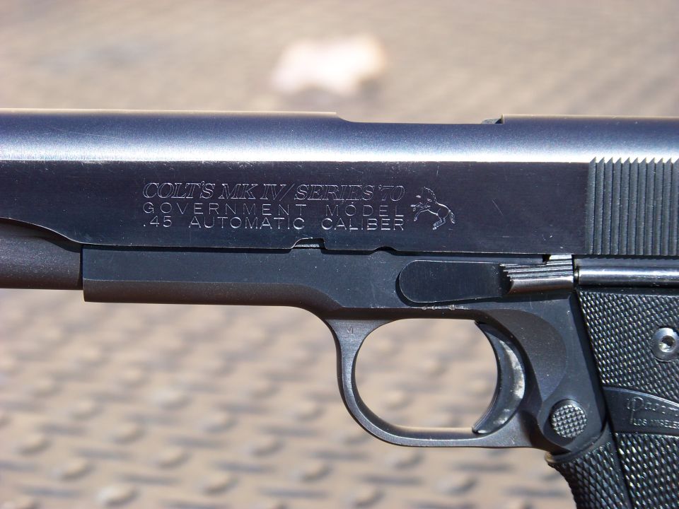 Colt MK IV Series 70 Government Model .45 Automatic Caliber pistol
