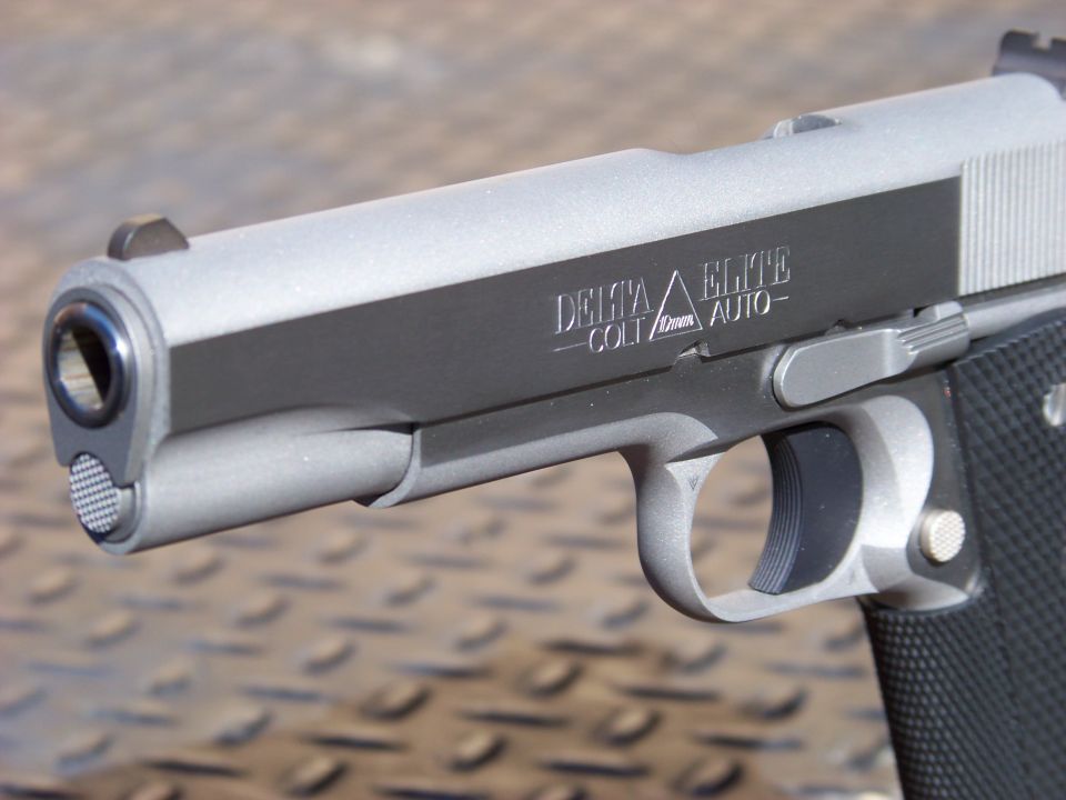 Colt Delta Elite 10mm Auto pistol, two-tone finish