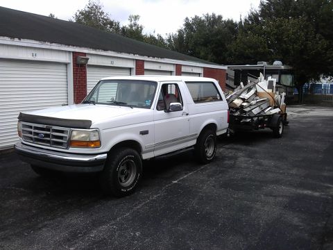 1994 Ford Bronco - 11/9/15 Load of aluminum gutter scrap. Around $150 worth.