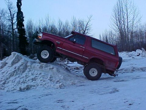 1995 Ford Bronco - ice climb 2