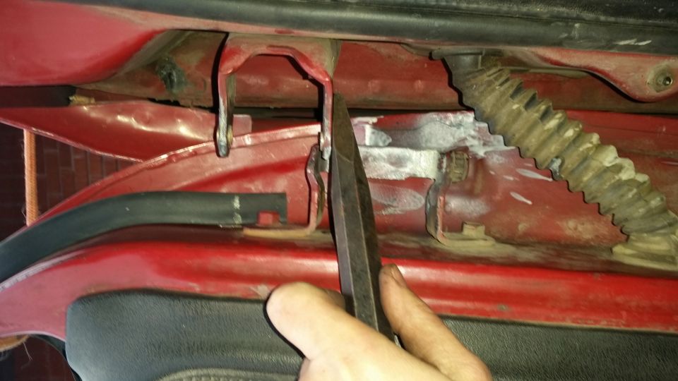 This trick worked really well to get the new bushings in since the spacing is so tight.  This is a large wedge.  I held it against the bushing and then tapped the wedge with a hammer.  It made installing them a breeze.

Just be careful forcing the bushings in.  Make sure they go in perfectly straight.  I had a few crack and had to exchange them.
