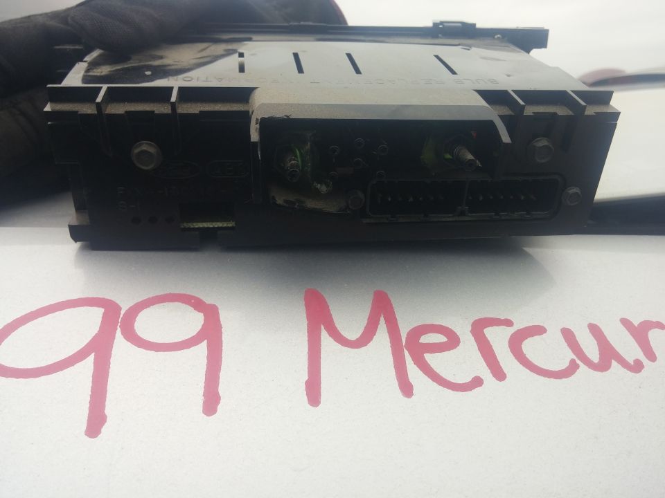 Rear connectors and board of a climate control module